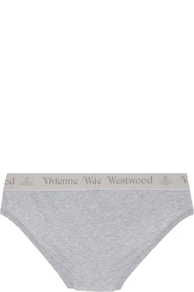 Vivienne Westwood Two-Pack Gray Cotton Briefs, photo 3 of 3 from SSENSE