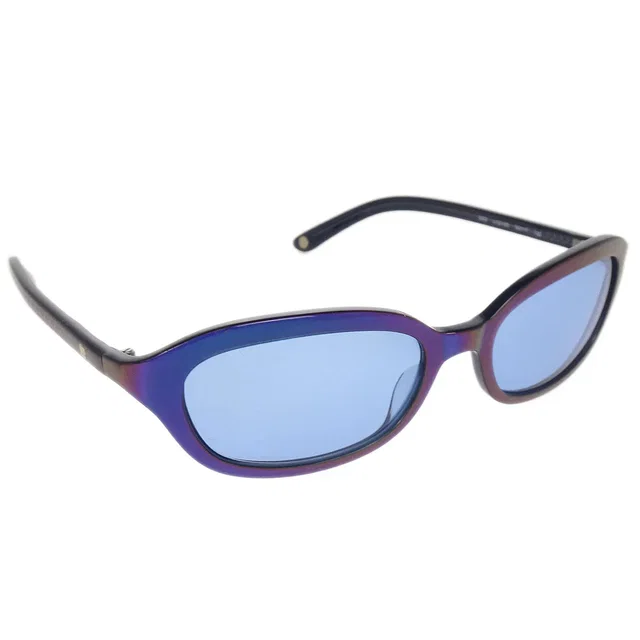 Chanel Sunglasses Eyewear Blue Small Good in Blue Resin from AMORE Vintage Tokyo