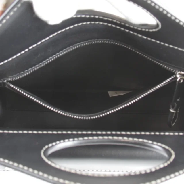 Burberry Mini Pocket Bag Leather Handbag in Black Leather from LuxUness, photo 7 of 9