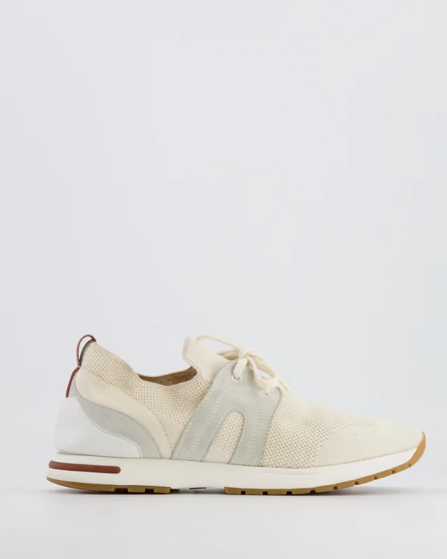 Loro Piana Beige 360 Flexi Walk Trainers Size EU 39 in Beige Leather from Sellier