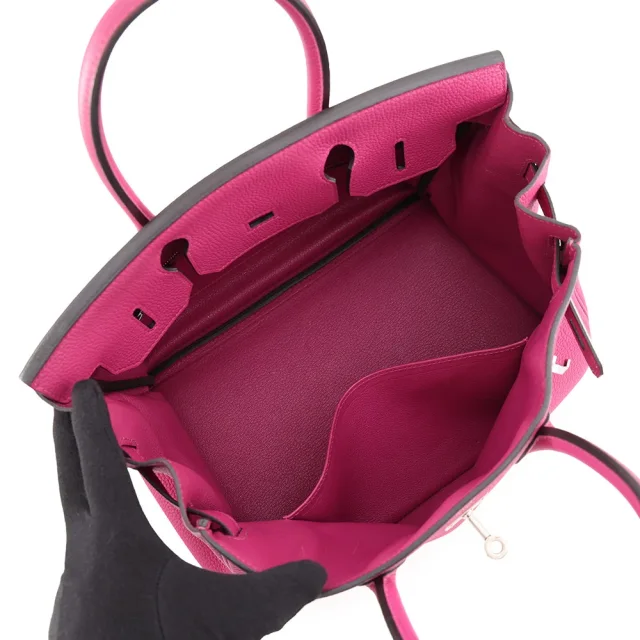 Hermès Birkin Rose Purple Togo Leather Size 30 in Pink Togo leather from GALLERY RARE, photo 5 of 14