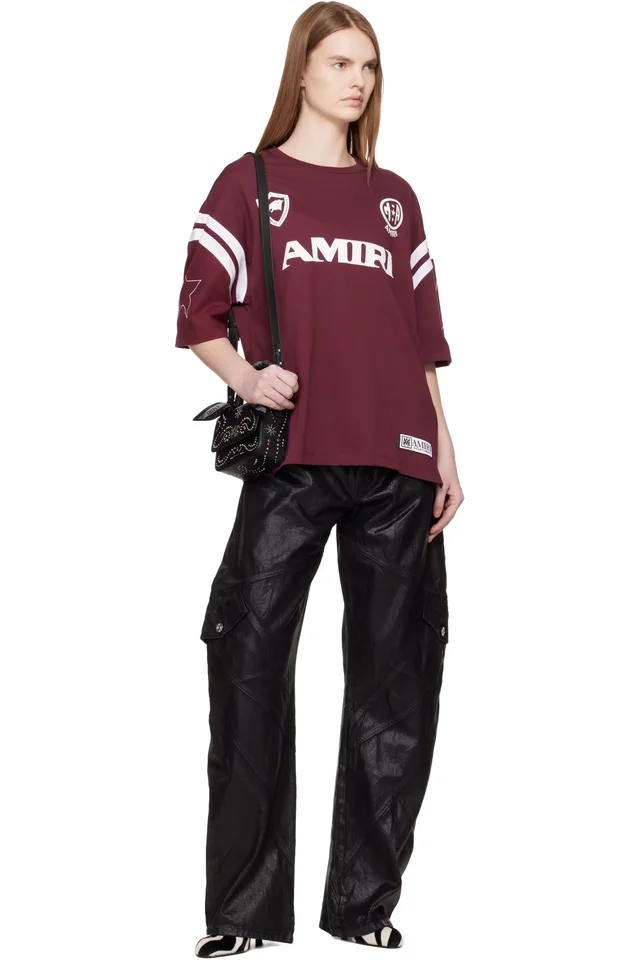 Red 'AMIRI' Sport T-shirt, photo 4 of 4 from SSENSE