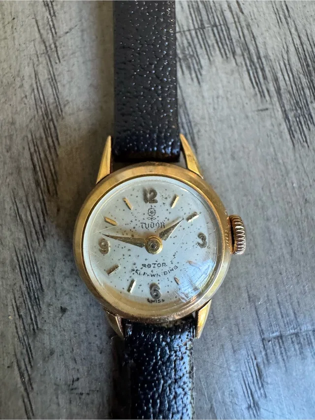 Tudor By Rolex 18k Solid Gold Auto-Princess Swiss Automatic Watch Vintage in gold Leather from Poshmark