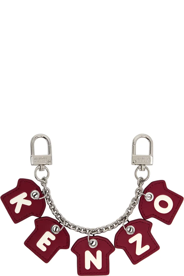 Burgundy Kenzo Paris Kenzo Chain Charm Keychain from SSENSE, photo 1 of 1