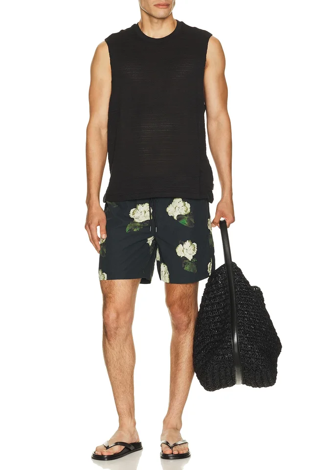 ALLSAINTS Nouvelle Swim Shorts in Jet Black, photo 3 of 4 from REVOLVE (Canada)