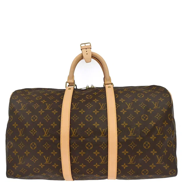 Louis Vuitton Monogram Keepall 50 Duffle Travel Handbag M41426 in Coated canvas from AMORE Vintage Tokyo