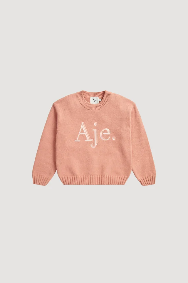 AJE Paie Kids Jumper in Pink from Aje, photo 1 of 1