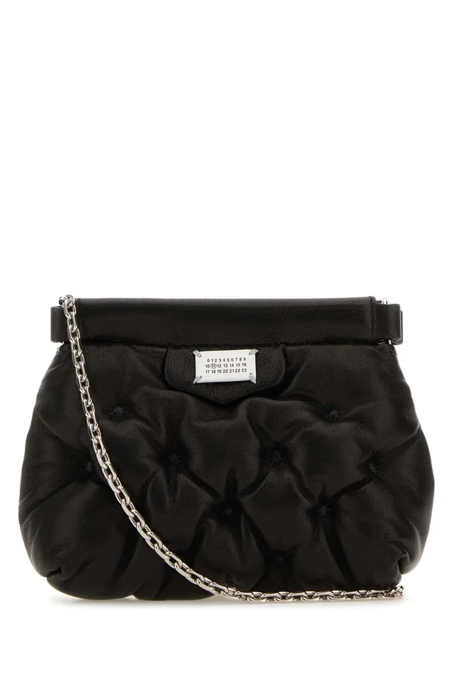 Maison Margiela Glam Slam Crossbody Bag — Black in Black Nappa leather from HEWI