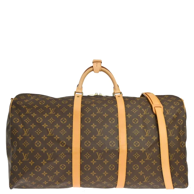 Louis Vuitton 1996 Monogram Keepall Bandouliere 60 Duffle Bag M41412 in Coated canvas from AMORE Vintage Tokyo