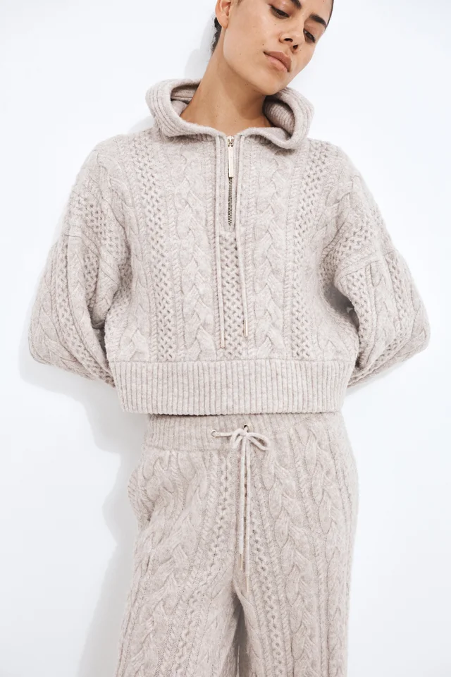 Athletica Cable Knit Hoodie from Aje, photo 1 of 1