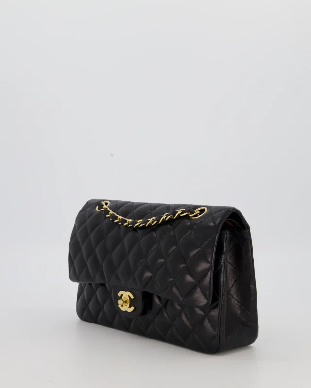 Chanel Vintage Medium Classic Double Flap Bag in Black Lambskin from Sellier, photo 2 of 3