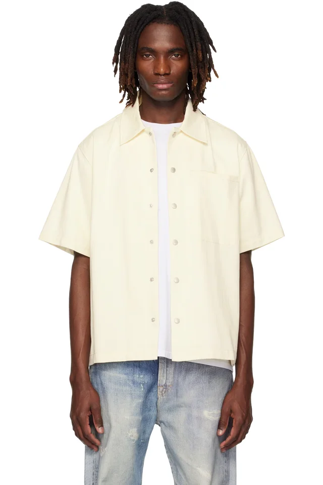 CARRER Off-White Beck Short Snap Shirt, image 1 of 1 from SSENSE