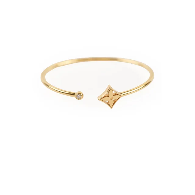 Louis Vuitton Idylle Blossom Twist Bracelet Size S 18k Gold Diamond in Gold from The Purse Affair