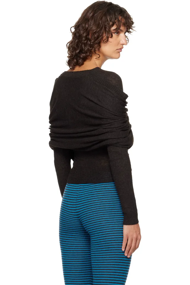 Paloma Wool Brown Elio Sweater, photo 3 of 4 from SSENSE