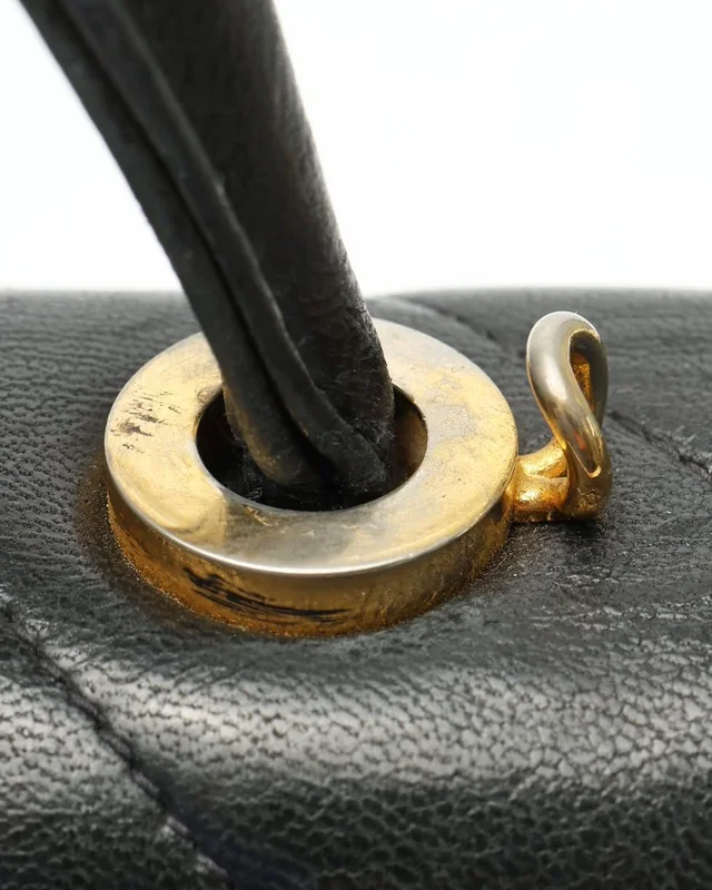 Chanel Chevron Top Handle Bag in Leather from A Retro Tale, photo 12 of 16