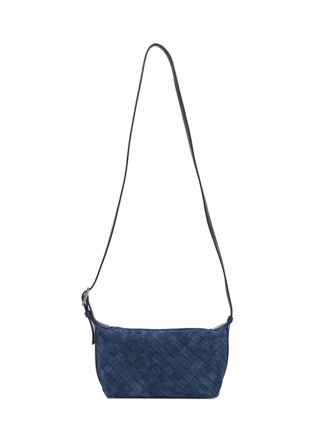 Bottega Veneta Crossbody Bag — Blue Calf Leather in Blue Calfskin from HEWI