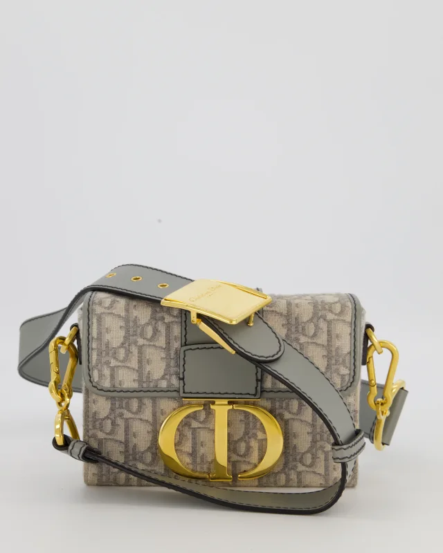 Dior Light Grey Mini 30 Montaigne Bag in Grey Calfskin from Sellier, photo 2 of 5