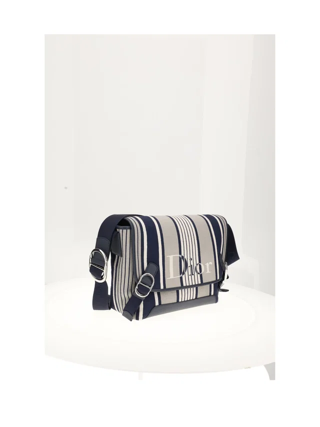 Dior Jet Flap Shoulder Bag — White Calf Leather (bos Taurus) in White Calfskin from HEWI