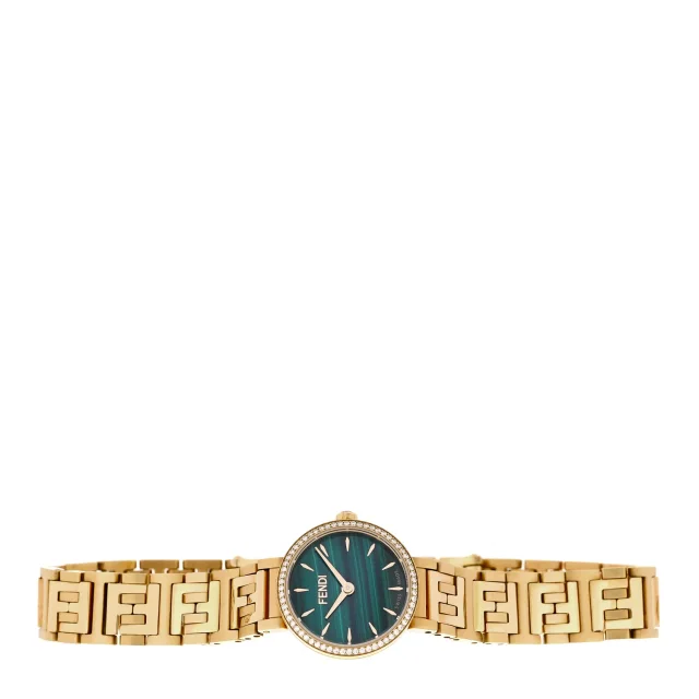 Stainless Steel Diamond Bezel Malachite 19mm Fendi Forever Quartz Watch from FASHIONPHILE, photo 2 of 5