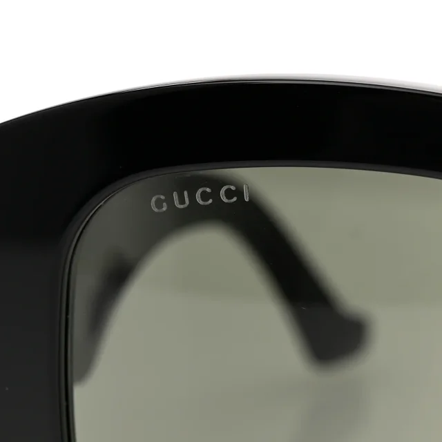 Gucci Acetate Square Sunglasses GG1546S Black in Black from FASHIONPHILE, photo 8 of 9