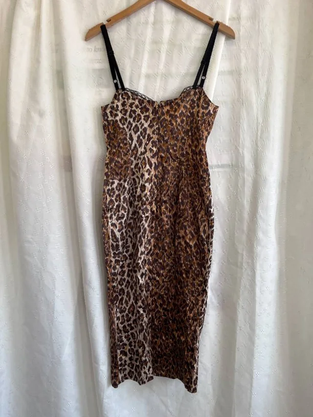 Dolce & Gabbana Dress Leopard Size: 12 in Multi-coloured from Oxfam Online Shop, photo 2 of 2