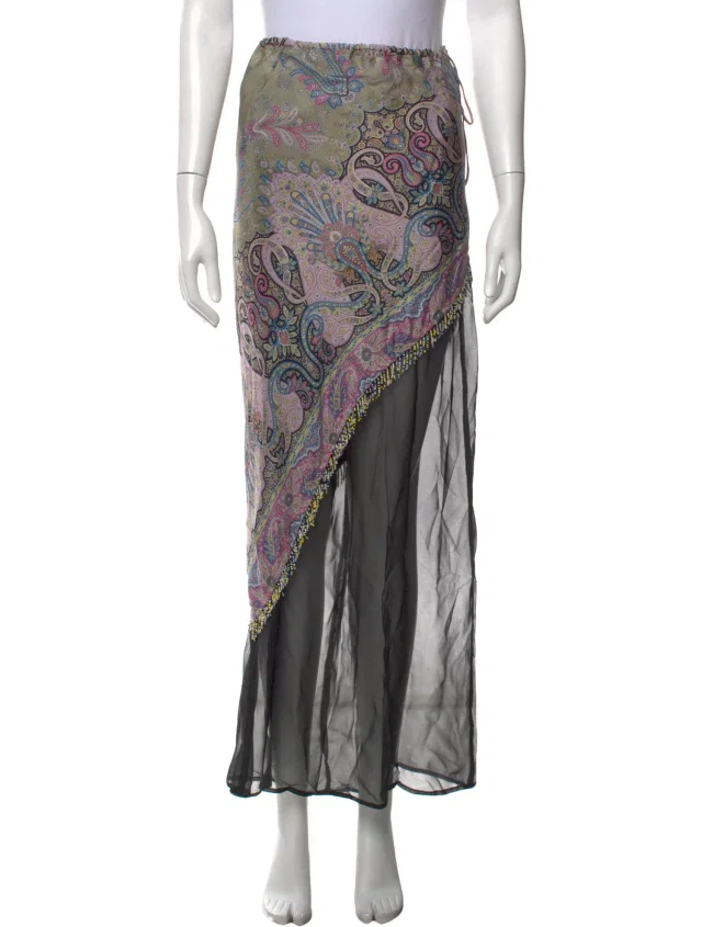 Etro Silk Long Skirt in multicolor Silk from The RealReal