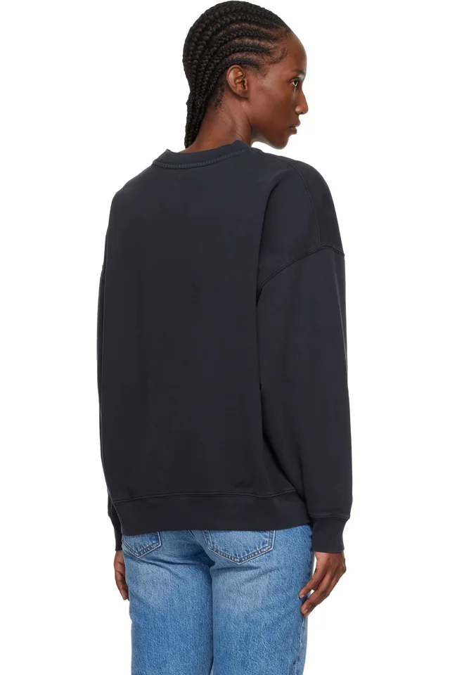 ANINE BING Black Miles Tiger Sweatshirt, photo 3 of 4 from SSENSE