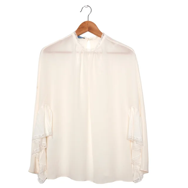 Prada White Blouse in White Silk from Revivre