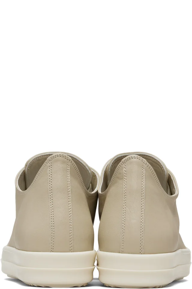 Rick Owens Off-White Temple Low Sneaks Sneakers, photo 2 of 5 from SSENSE