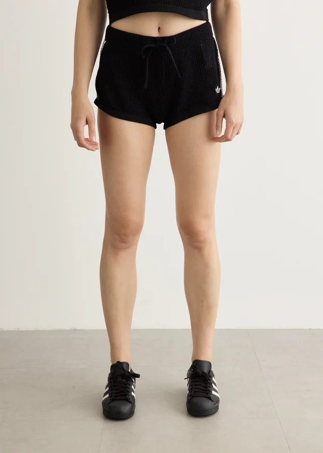 Adidas Crochet Shorts in Black from Incu, photo 1 of 1