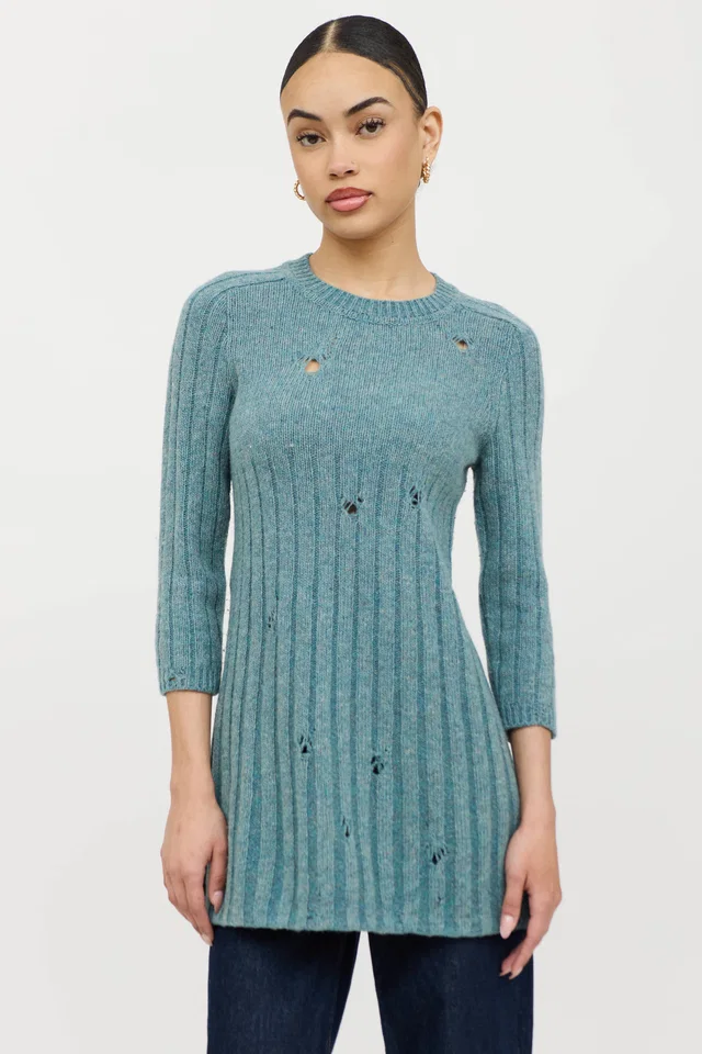 Gucci Distressed Sweater Dress in Wool from VSP Consignment