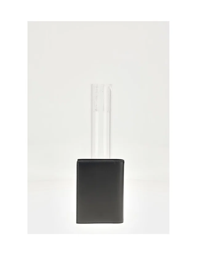 Celine Leather Passport Cover — Black Card Cases in Black Leather from HEWI