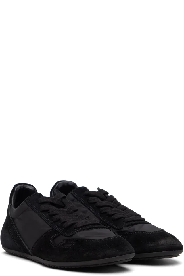 Rick Owens Black Temple Minimal Sneakers, photo 4 of 5 from SSENSE