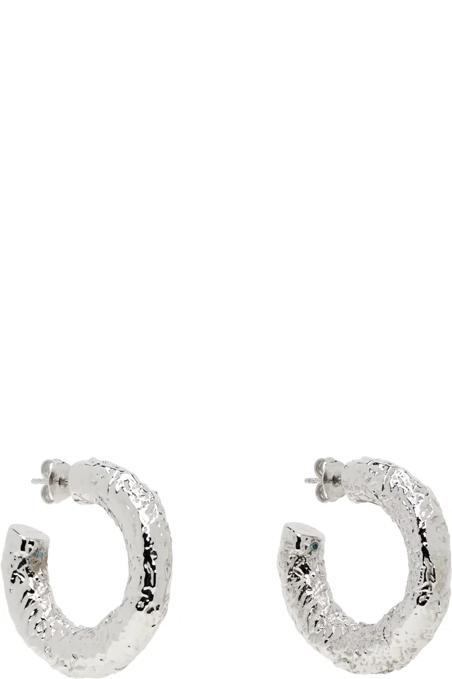 MM6 Maison Margiela Foil Earrings, photo 2 of 2 from SSENSE