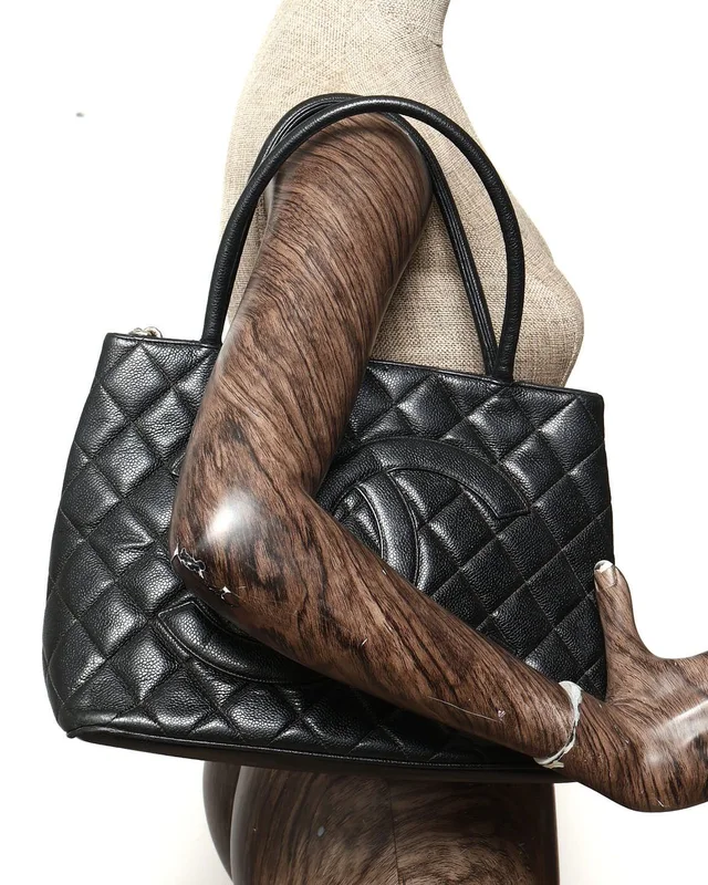 Chanel Caviar Medallion Tote Bag in Caviar leather from A Retro Tale, photo 9 of 9