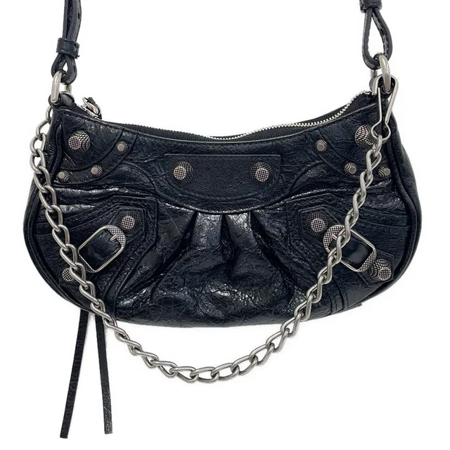 Balenciaga Le Cagole Mini Leather 2way Chain Shoulder Bag in Leather from LuxUness