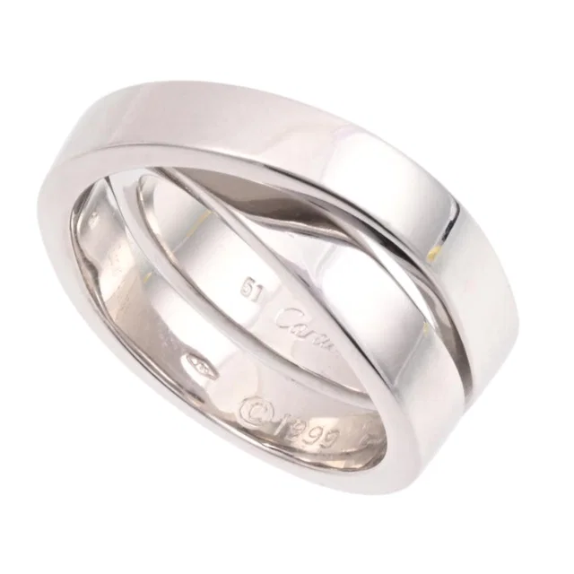 Cartier 18K Pairing Ring #51 Silver in Silver from VINTAGE QOO TOKYO