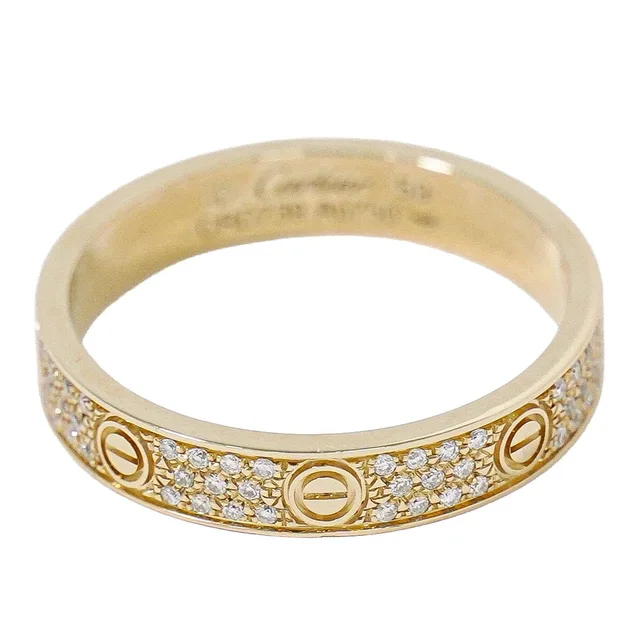 Cartier Mini Love Diamond PG Ring 59 Pink Gold Second in Pink from The Reluxe