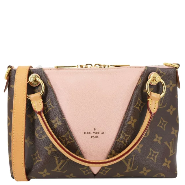 Louis Vuitton V BB Monogram Canvas Satchel Bag Pink in Pink Coated canvas from Dallas Designer Handbags