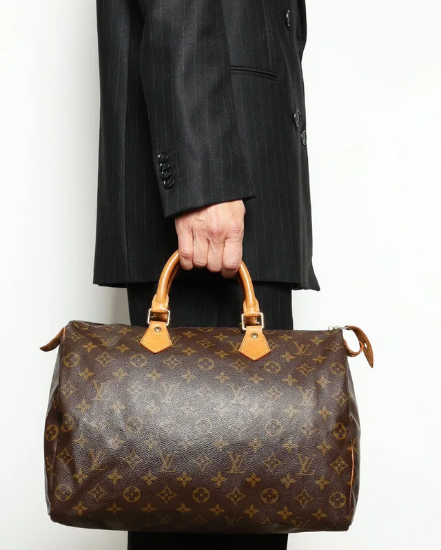 Louis Vuitton Monogram Speedy 35 Bag in Denim from A Retro Tale, photo 9 of 9