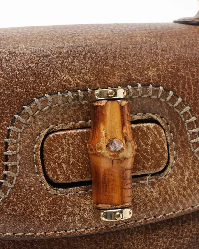 Gucci Bamboo 1947 Medium Top Handle Bag in Leather from A Retro Tale, photo 7 of 9