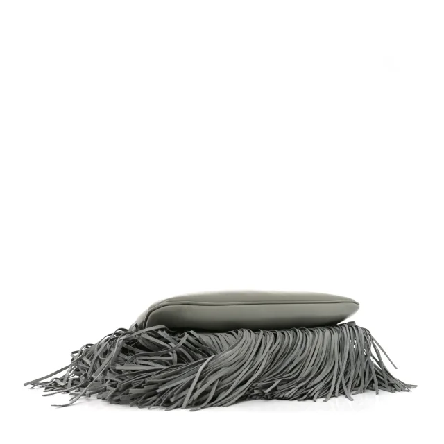 Fendi Vitello Fringe Medium Soft Peekaboo Matcha Latte in Suede from FASHIONPHILE, photo 4 of 10