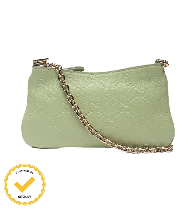 Gucci Chain Shoulder Bag Crossbody Guccissima from The Reluxe