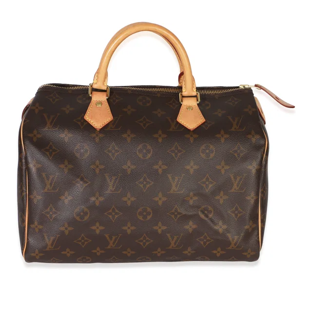 Louis Vuitton Monogram Canvas Speedy 30 Brown Handbag in Brown Coated canvas from HEWI