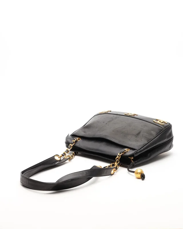 Chanel Triple CC Chain Tote Bag in Leather from A Retro Tale, photo 5 of 11