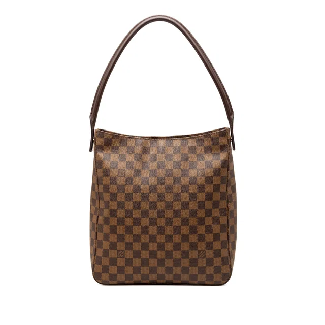 Brown Louis Vuitton Damier Ebene Looping GM Tote Bag in Brown Canvas from Designer Revival