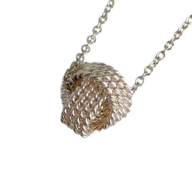 Tiffany & Co. Somerset Mesh Ball Chain Pendant 925 Sterling Silver in Silver from The Reluxe