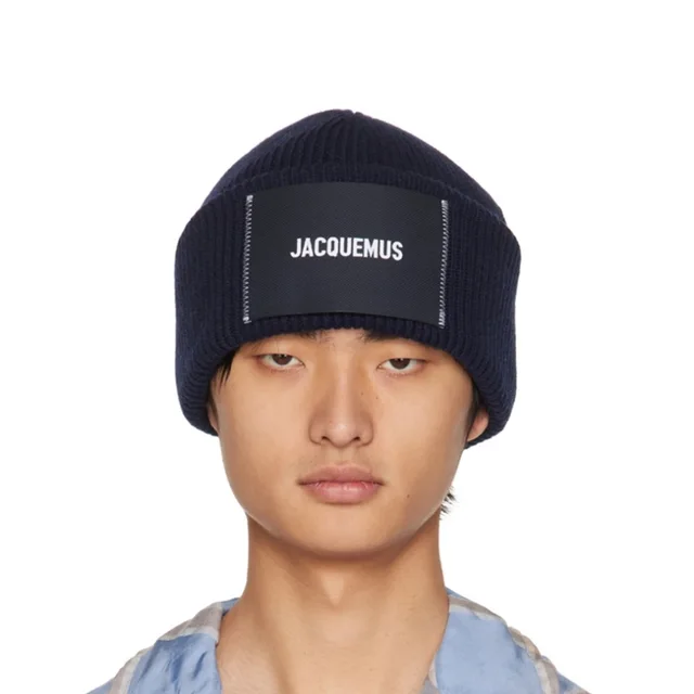 Jacquemus Navy Beanie Extreme Rare in blue from Poshmark, photo 3 of 4