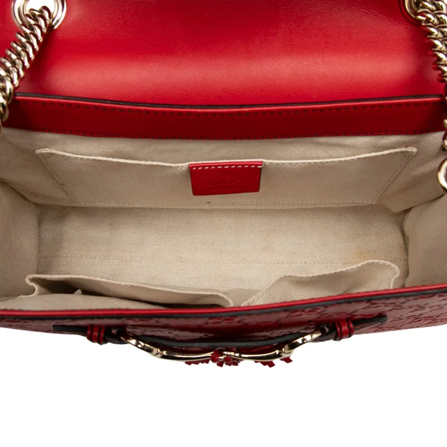 Red Gucci Medium Guccissima Emily Shoulder Bag in Red Leather from Designer Revival, photo 2 of 2