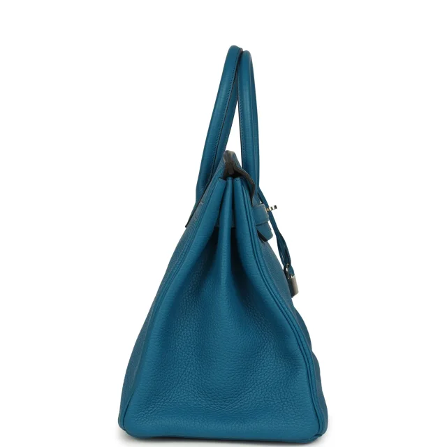 Hermès Birkin 35 Bleu de Galice Togo Palladium Hardware in Blue Togo from Madison Avenue Couture, photo 3 of 9